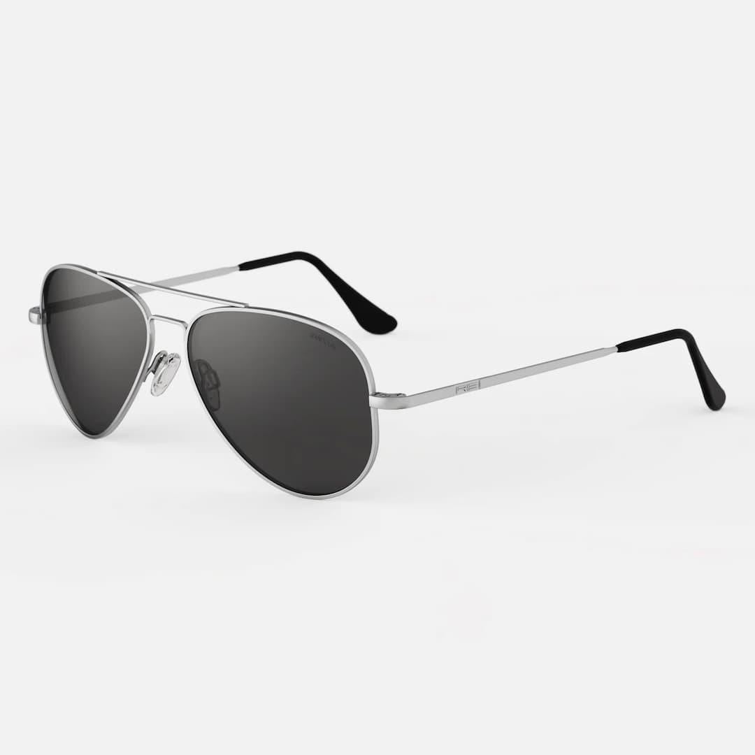 AVIATOR 61mm Matte Chrome Skytech Glass Polarize FRPE24-CR256 -BIANCO RANDOLPH