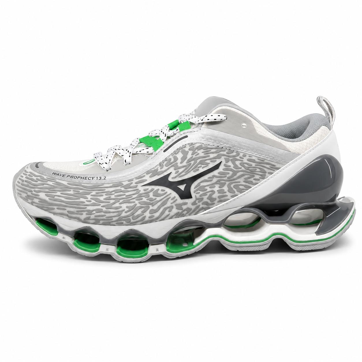 mizuno shoe wave prophecy 13.2 harbor mist black vibrant green D1GA261303 HARBOR MIZUNO