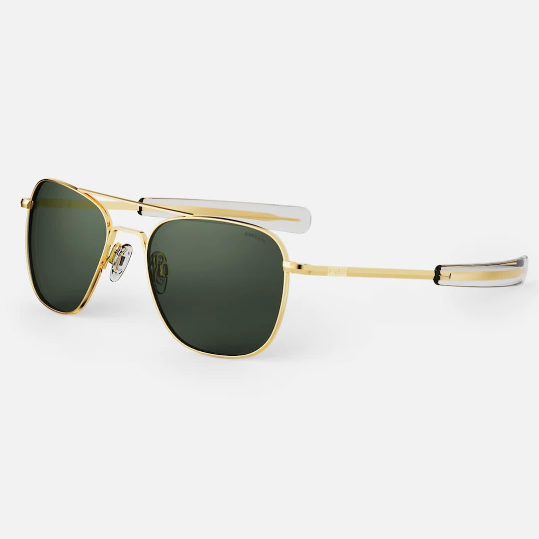 AVIATOR 55mm 23K Gold Skytech Polarized Agx FRPE24-AF059 -BIANCO RANDOLPH