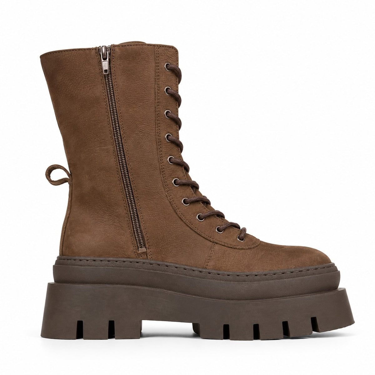 copenhagen woman lace-up boot cph691 nabuc chocolate CPH691  copenhagen 