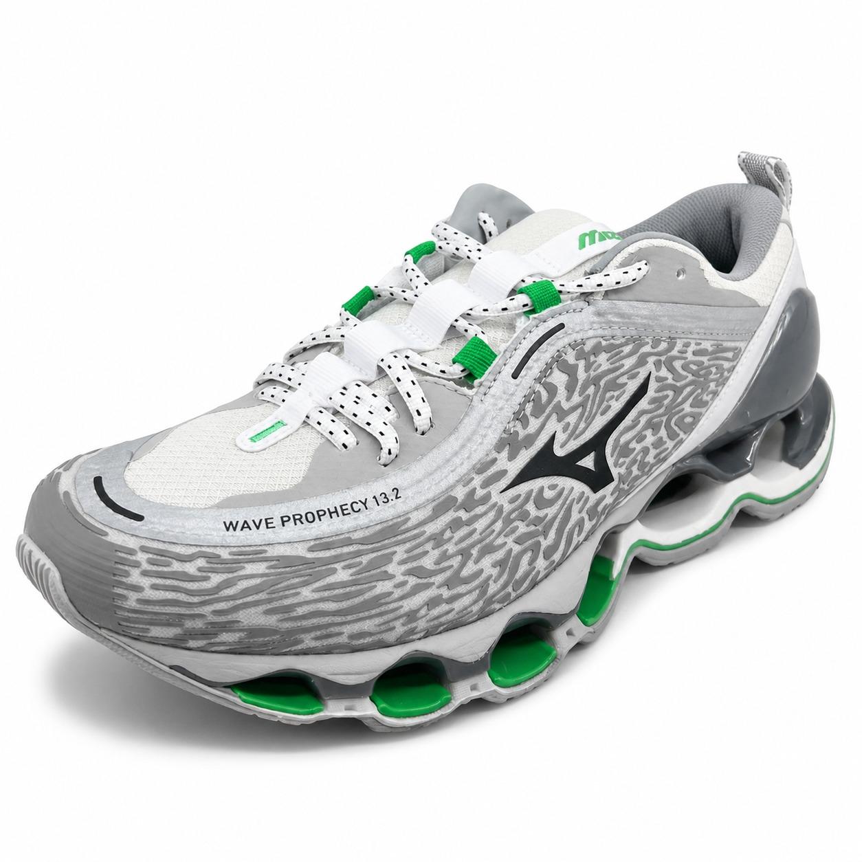 mizuno shoe wave prophecy 13.2 harbor mist black vibrant green D1GA261303 HARBOR MIZUNO 