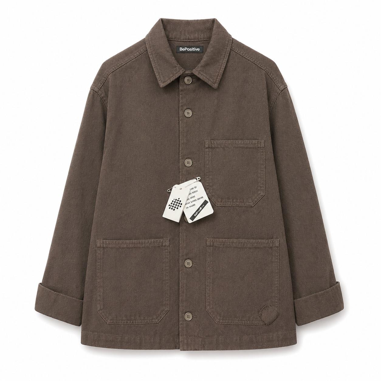 be positive jacket painter1 PAINTER1 BROWN BE POSITIVE 