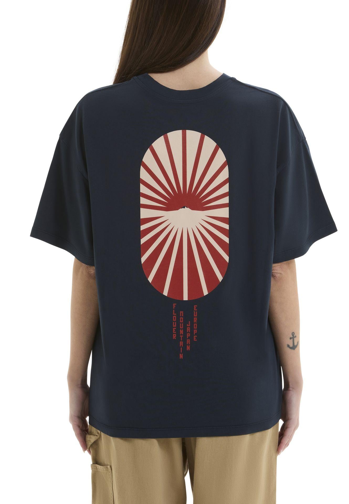 kafu-bis black cotton jersey KAFU-BIS 0C02 FLOWER MOUNTAIN 